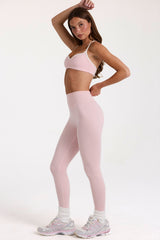 Soft Active Leggings in Blush Marl