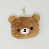 2016 Chairoikoguma Face Reel Pass Case Keychain - Rilakkuma