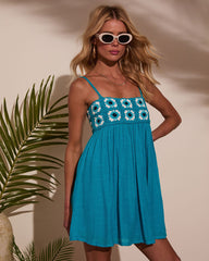 Kelilah Crochet Detail Mini Dress