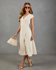 Soft Society Wrap Midi Dress