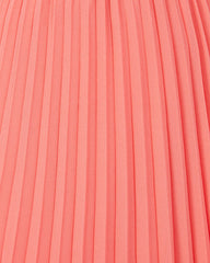 Liamara Pleated Halter Midi Dress