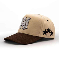 AMR Crystal Bigg Boss Cap - Beige/Café