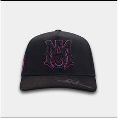 AMR Placa Purple Bigg Boss Cap - Black