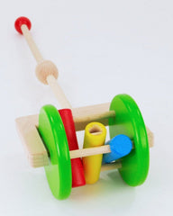 Bajo Wooden Rattle Push Along