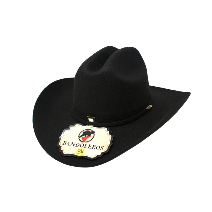 Bandoleros Sinaloa 20X Kids’ Felt Hat – Black
