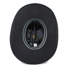 Interior view of Sinaloa Dubetina cowboy hat with satin lining and sweatband