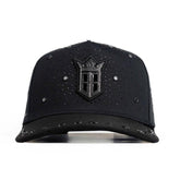 BB Los Angeles Rhinestone Star Cap – Black