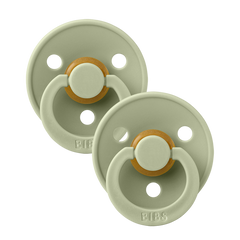 BIBS Size 1 Pacifier / Dummy 2 Pack - Sage