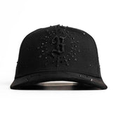 Bigg Boss Angel Wings Rhinestone Cap – Black