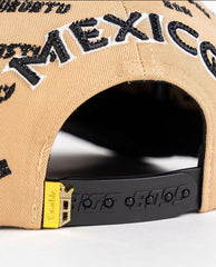 Bigg Boss Mexico WC Cities Snapback Hat – Tan & Black