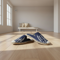 Blue Wing Bloom Espadrilles