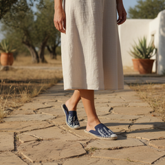 Blue Wing Bloom Espadrilles