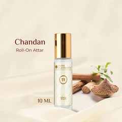 Chandan Sandalwood Attar 10ml by Pure Elements NIIRA, handcrafted attar in balm form