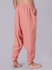 Dhoti Drapers for Men with Border - Pink