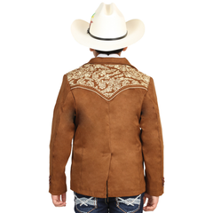El General Kids’ Suede Blazer - Tan