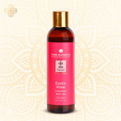 Pure Elements Exotic Rose Luxurious Bath Gel 200ml by NIIRA, rose-scented shower gel