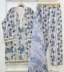 Floral Petals | Lawn 3PC D-686