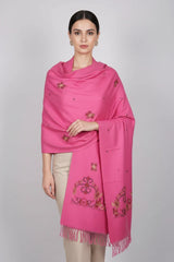 Gulmarg Pink Hand Woven Shawl | Utra Soft Shawl