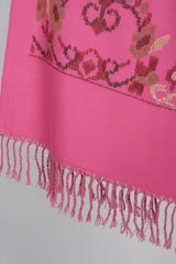 Gulmarg Pink Hand Woven Shawl | Utra Soft Shawl