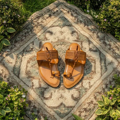 Karagiri Divya | Men | Leather Kolhapuri Chappal