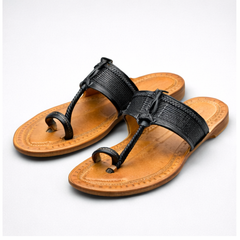Karagiri Kaalbind | Men | Leather Kolhapuri Chappal