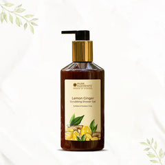 Pure Elements Lemon Ginger Scrubbing Shower Gel 300ml, natural body wash by NIIRA