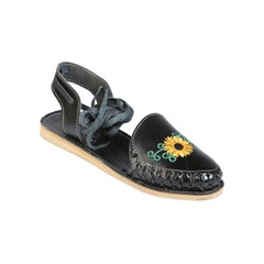 Mexican Artisanal Sandals Leather Black