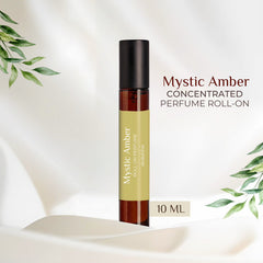 Mystic Amber Perfume Roll On 10ml by NIIRA, handcrafted amber attar in easy roll-on form