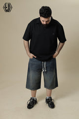 OVERSIZED DENIM SHORT Dirty