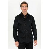 Platini Men's Modern Fit Black Dress Shirt