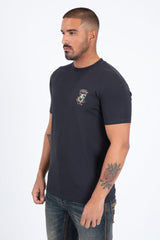 Platini Men’s Modern Fit Cotton T-Shirt - Charcoal