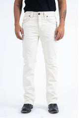 Platini Slim Bootcut Triple Stitch Denim Jeans- Beige