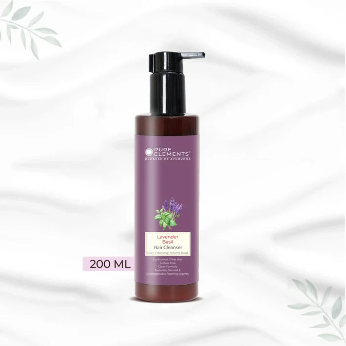 Pure Elements Lavender Basil Volume Boost Sulfate-Free Hair Cleanser by NIIRA