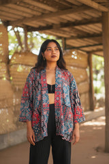 Raahi Shrug - Patch Work, Kantha stitching - Unisex