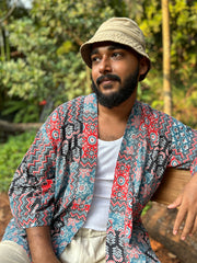 Raahi Shrug - Patch Work, Kantha stitching - Unisex