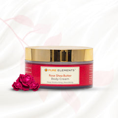 Pure Elements Rose Shea Butter Body Cream 200g by NIIRA, nourishing rose body cream