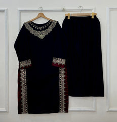 Ruby Embroidered 2PC (Premium Cotton) D-610