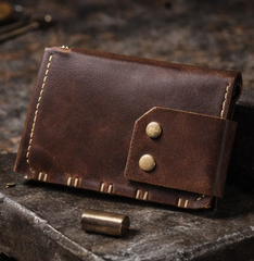 Superman Wallet by RAW / NIIRA, handcrafted leather wallet with artisan detail