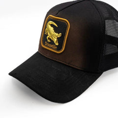 The King Ranch "Crocodile" Cap - Brown & Gold