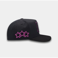 AMR Placa Purple Bigg Boss Cap - Black