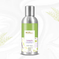 Pure Elements Aromatherapy Massage Oil Tranquility 250ml by NIIRA, calming massage oil