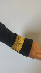 Baari - The Dragonfly Golden Hand Cuff