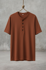 Bamboo Tee with Coconut Button