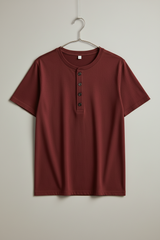 Bamboo Tee with Coconut Button