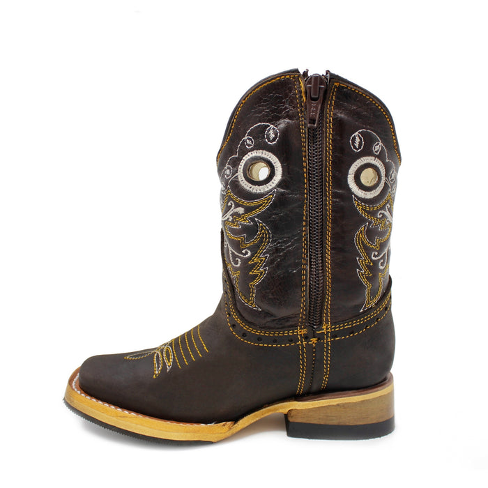 Bandoleros Kids Square Toe Cowboy Boot