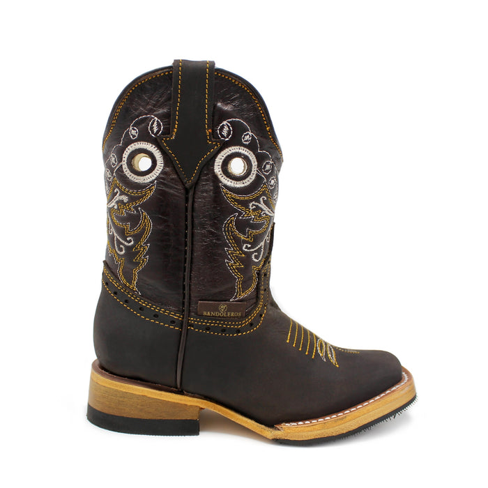 Bandoleros Kids Square Toe Cowboy Boot