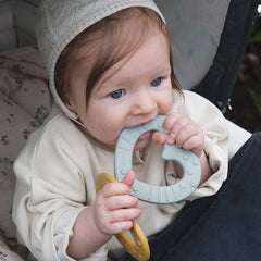BIBS Baby Bitie Teether Heart - Sage