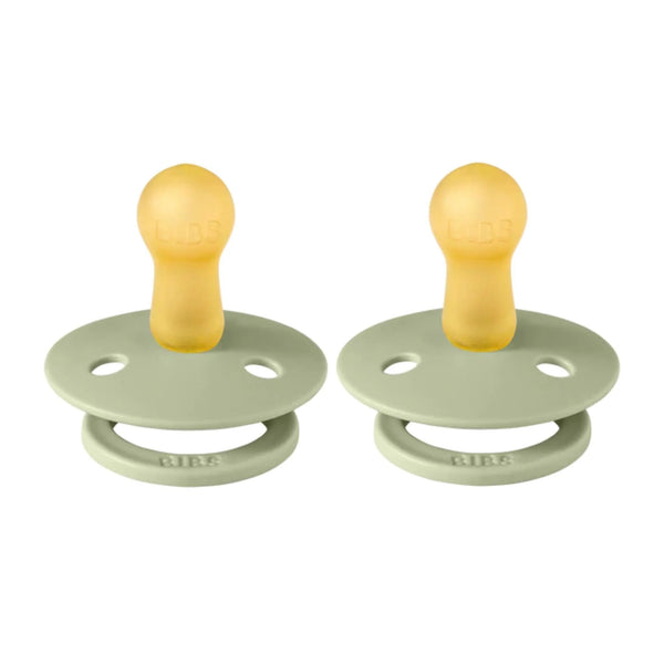 BIBS Size 1 Pacifier / Dummy 2 Pack - Sage