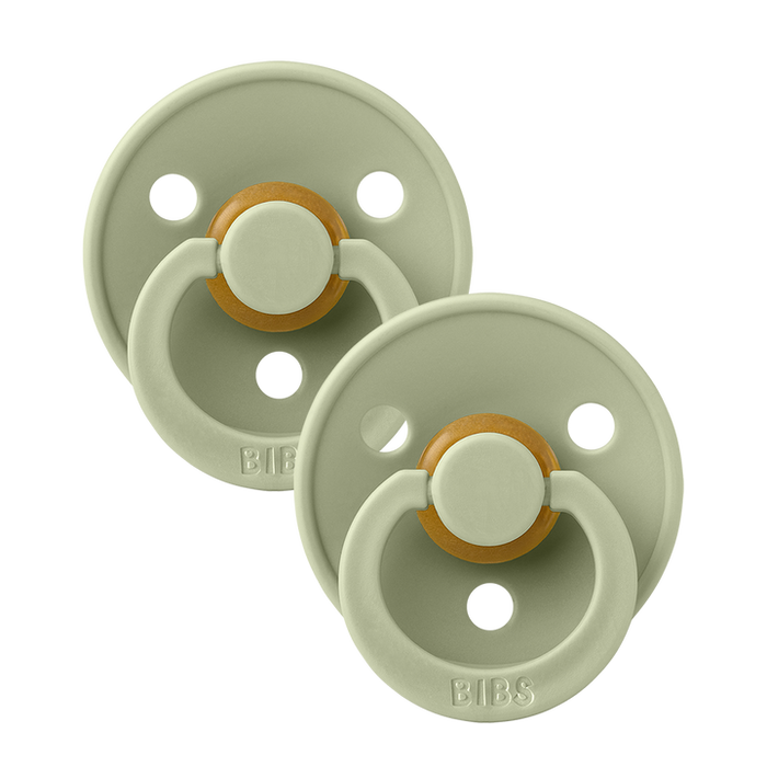 BIBS Size 1 Pacifier / Dummy 2 Pack - Sage