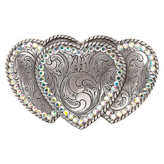 Blazin Roxx Ladies Triple Heart Buckle